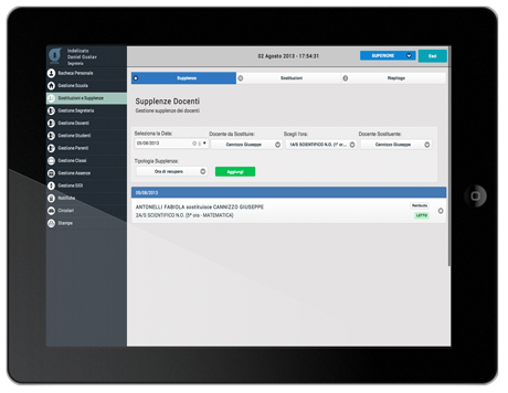 registro digitale supplenze e sostituzioni